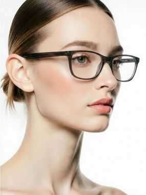 Foster Grant Black Glass Frames